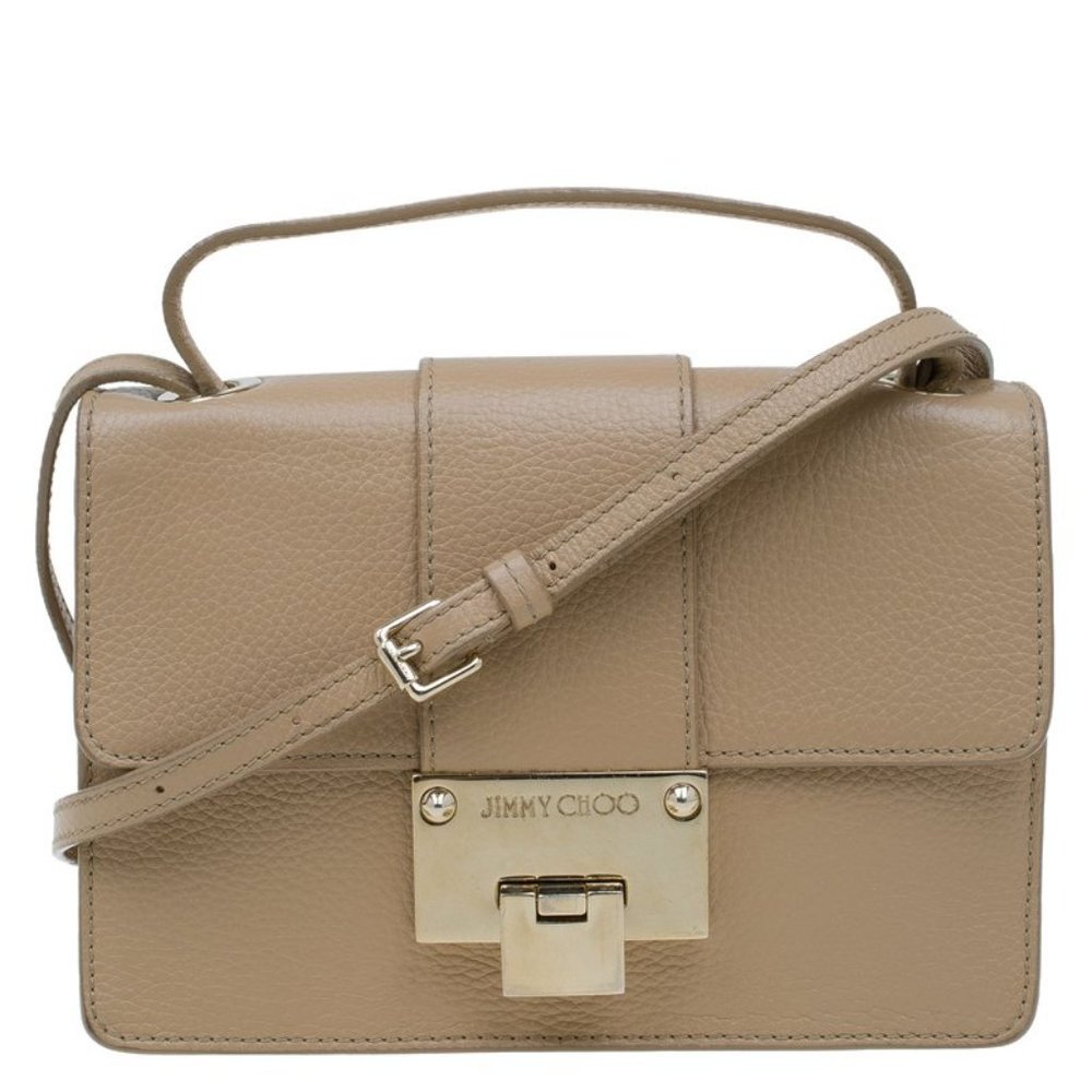 Jimmy Choo Rebel Shoulder Bag Beige